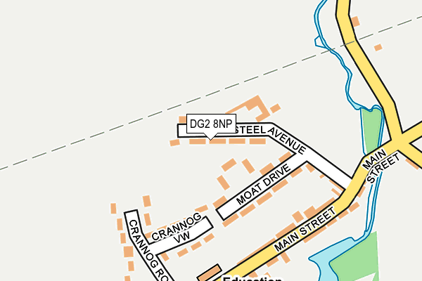 DG2 8NP map - OS OpenMap – Local (Ordnance Survey)