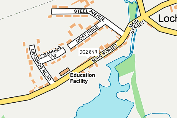 DG2 8NR map - OS OpenMap – Local (Ordnance Survey)