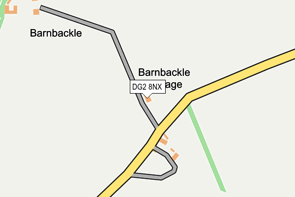 DG2 8NX map - OS OpenMap – Local (Ordnance Survey)