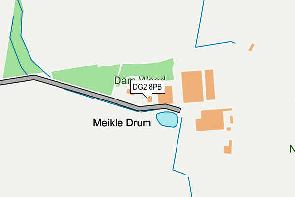 DG2 8PB map - OS OpenMap – Local (Ordnance Survey)
