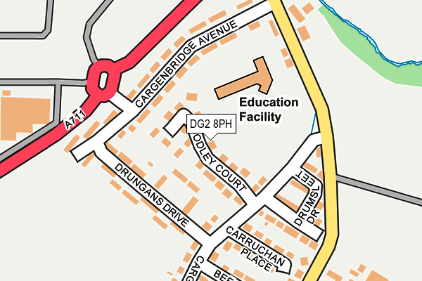 DG2 8PH map - OS OpenMap – Local (Ordnance Survey)