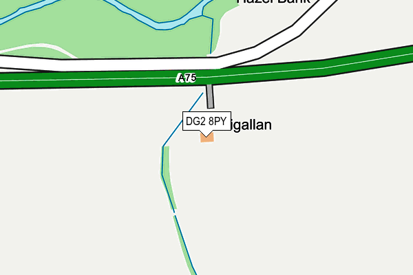 DG2 8PY map - OS OpenMap – Local (Ordnance Survey)