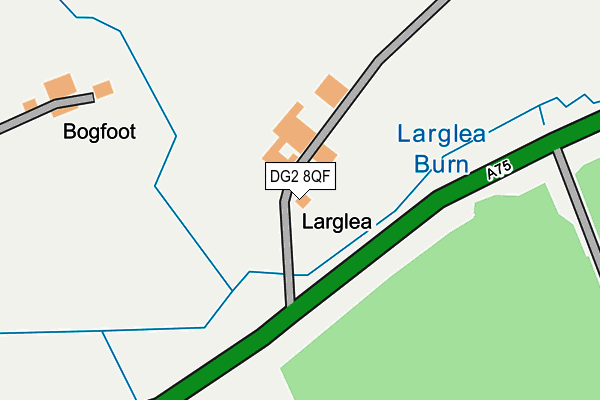 DG2 8QF map - OS OpenMap – Local (Ordnance Survey)