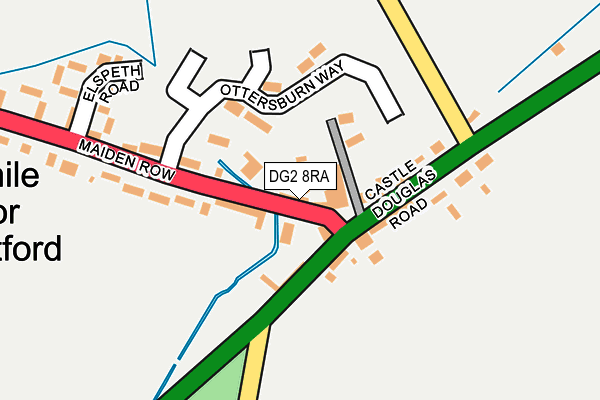 DG2 8RA map - OS OpenMap – Local (Ordnance Survey)