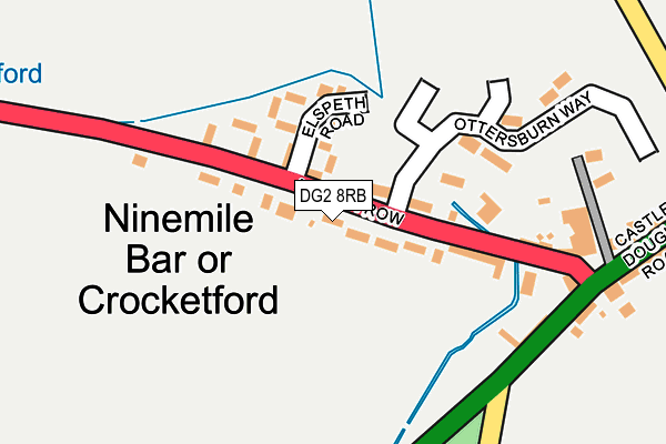 DG2 8RB map - OS OpenMap – Local (Ordnance Survey)