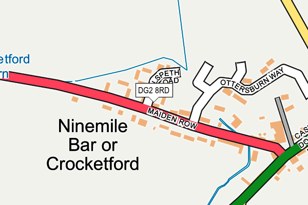 DG2 8RD map - OS OpenMap – Local (Ordnance Survey)