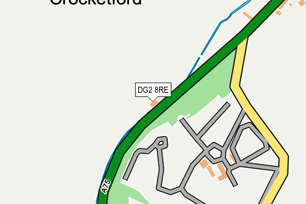 DG2 8RE map - OS OpenMap – Local (Ordnance Survey)
