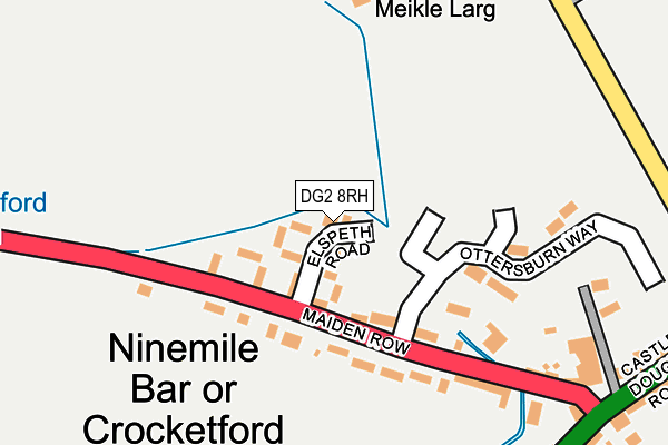 DG2 8RH map - OS OpenMap – Local (Ordnance Survey)