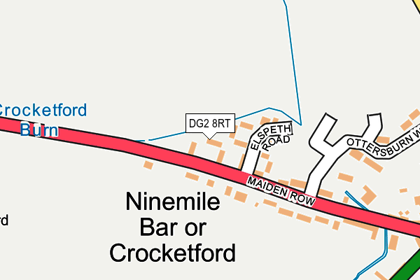 DG2 8RT map - OS OpenMap – Local (Ordnance Survey)