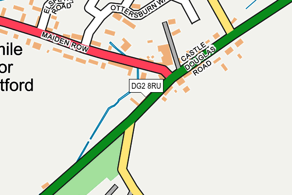 DG2 8RU map - OS OpenMap – Local (Ordnance Survey)