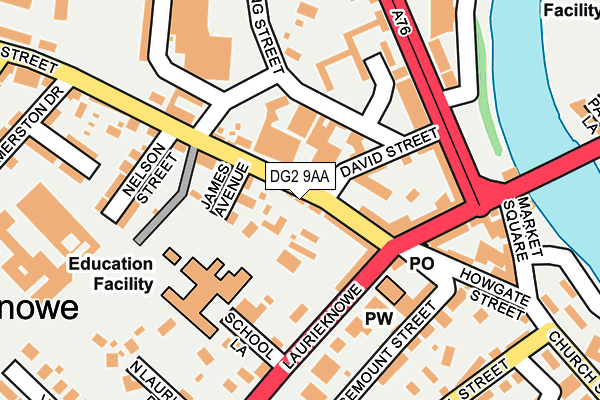 DG2 9AA map - OS OpenMap – Local (Ordnance Survey)