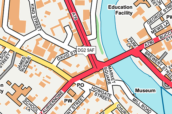 Map of GLASGOW STREET DELI LTD at local scale