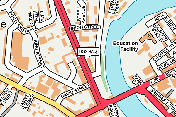 DG2 9AQ map - OS OpenMap – Local (Ordnance Survey)