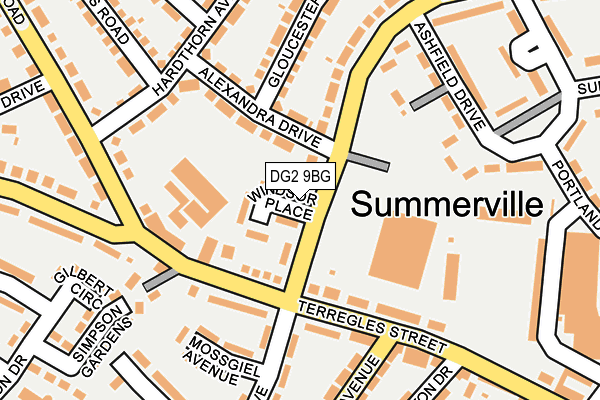 DG2 9BG map - OS OpenMap – Local (Ordnance Survey)