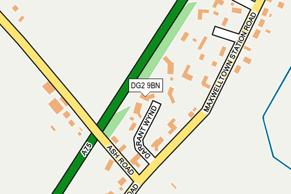 DG2 9BN map - OS OpenMap – Local (Ordnance Survey)