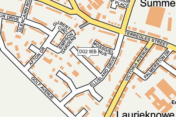 DG2 9EB map - OS OpenMap – Local (Ordnance Survey)