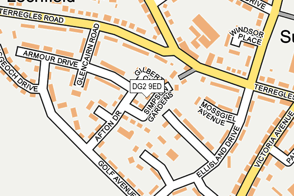 DG2 9ED map - OS OpenMap – Local (Ordnance Survey)