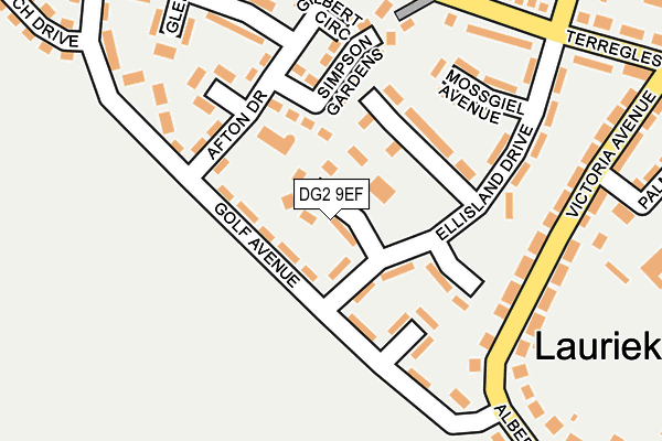 DG2 9EF map - OS OpenMap – Local (Ordnance Survey)