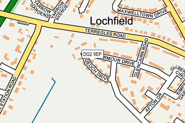 DG2 9EP map - OS OpenMap – Local (Ordnance Survey)