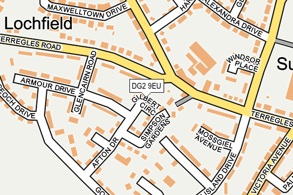 DG2 9EU map - OS OpenMap – Local (Ordnance Survey)