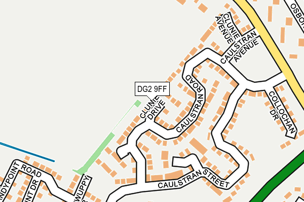 DG2 9FF map - OS OpenMap – Local (Ordnance Survey)