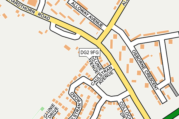 DG2 9FG map - OS OpenMap – Local (Ordnance Survey)