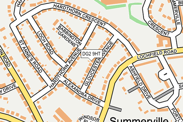 DG2 9HT map - OS OpenMap – Local (Ordnance Survey)