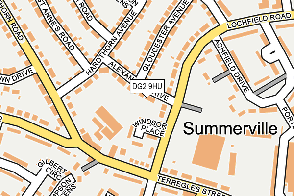 DG2 9HU map - OS OpenMap – Local (Ordnance Survey)