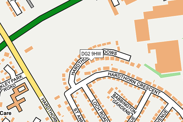 DG2 9HW map - OS OpenMap – Local (Ordnance Survey)