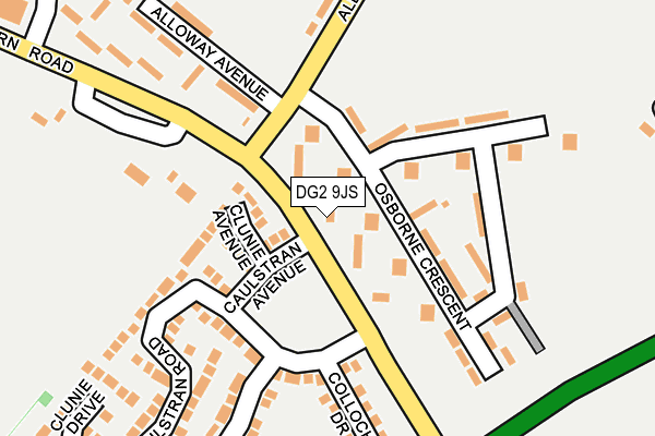 DG2 9JS map - OS OpenMap – Local (Ordnance Survey)