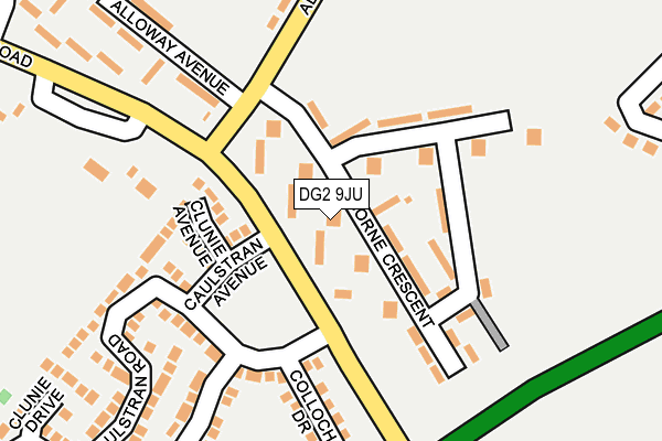 DG2 9JU map - OS OpenMap – Local (Ordnance Survey)