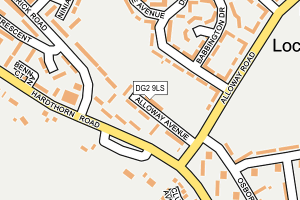 DG2 9LS map - OS OpenMap – Local (Ordnance Survey)