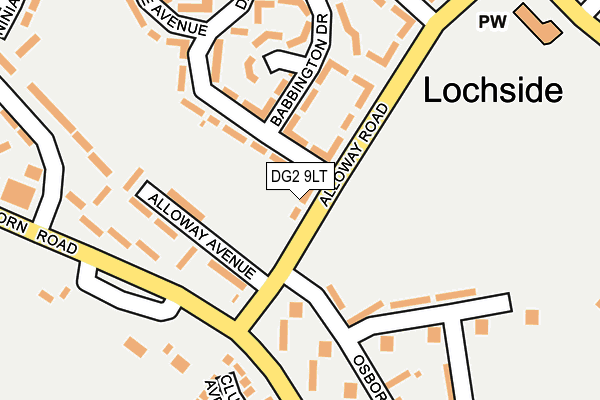 DG2 9LT map - OS OpenMap – Local (Ordnance Survey)