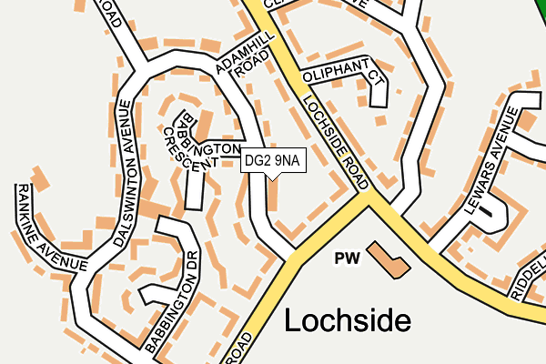 DG2 9NA map - OS OpenMap – Local (Ordnance Survey)