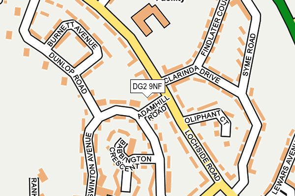 DG2 9NF map - OS OpenMap – Local (Ordnance Survey)