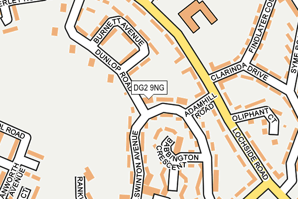 DG2 9NG map - OS OpenMap – Local (Ordnance Survey)