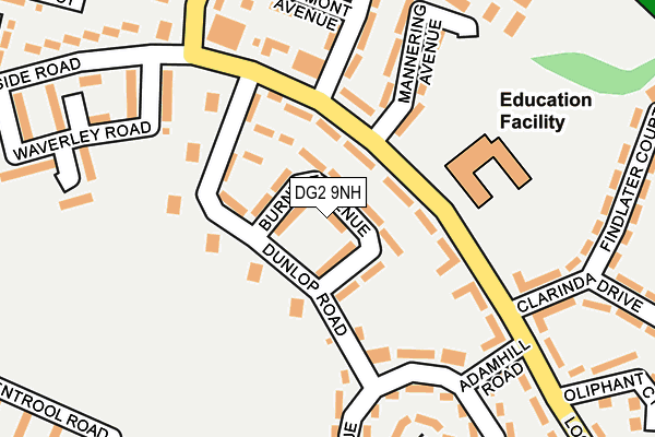 DG2 9NH map - OS OpenMap – Local (Ordnance Survey)