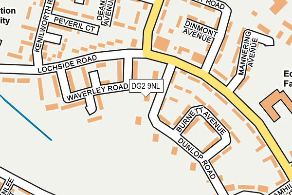 DG2 9NL map - OS OpenMap – Local (Ordnance Survey)