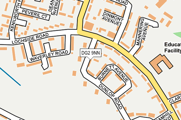 DG2 9NN map - OS OpenMap – Local (Ordnance Survey)