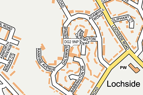 DG2 9NP map - OS OpenMap – Local (Ordnance Survey)