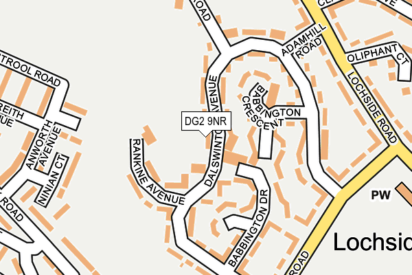 DG2 9NR map - OS OpenMap – Local (Ordnance Survey)