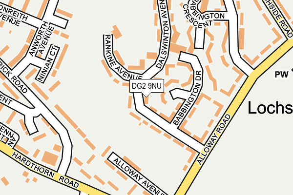 DG2 9NU map - OS OpenMap – Local (Ordnance Survey)