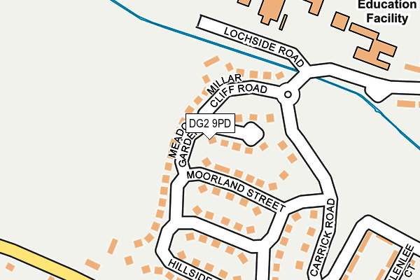 DG2 9PD map - OS OpenMap – Local (Ordnance Survey)