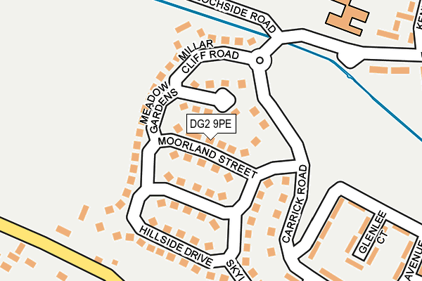 DG2 9PE map - OS OpenMap – Local (Ordnance Survey)