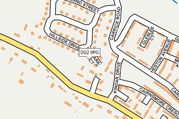 DG2 9PG map - OS OpenMap – Local (Ordnance Survey)