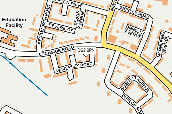 DG2 9PN map - OS OpenMap – Local (Ordnance Survey)