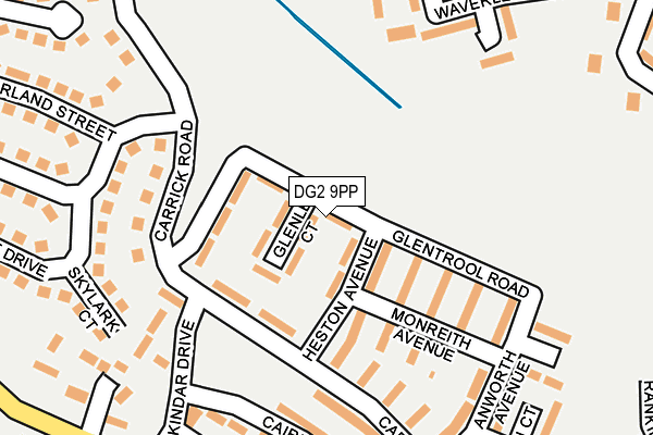 DG2 9PP map - OS OpenMap – Local (Ordnance Survey)