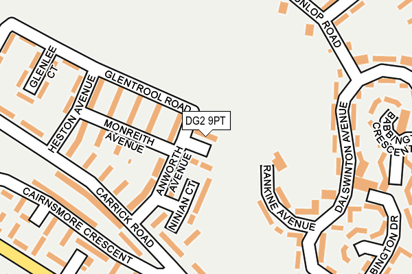 DG2 9PT map - OS OpenMap – Local (Ordnance Survey)