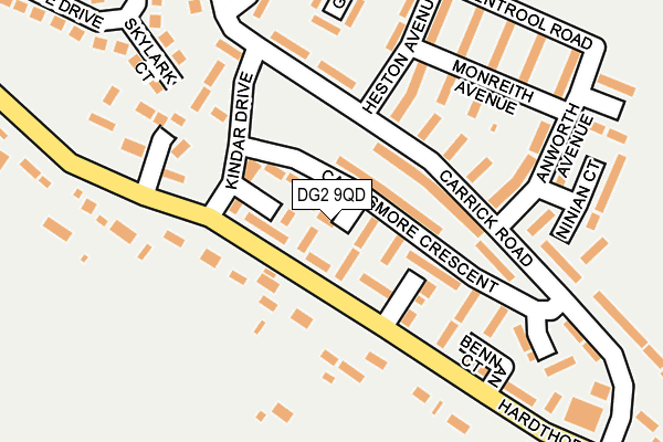 DG2 9QD map - OS OpenMap – Local (Ordnance Survey)