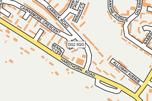 DG2 9QG map - OS OpenMap – Local (Ordnance Survey)